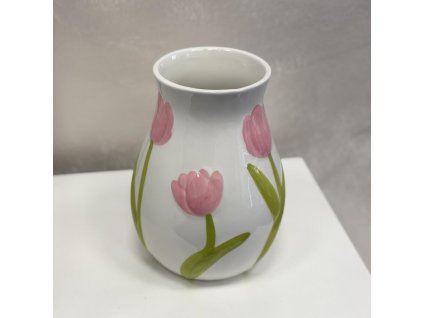🌷 Vase with Pink Tulips