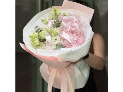 🩷 Eustoma and Pink Hydrangea