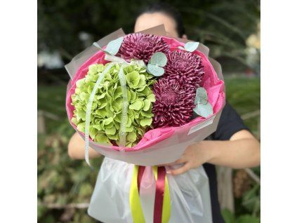 💚 Green Hydrangea + Bigoudi