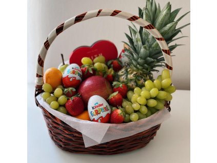 Basket with Fresh Fruits
