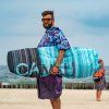 kitesurf poncho malokee california se surfovym prknem