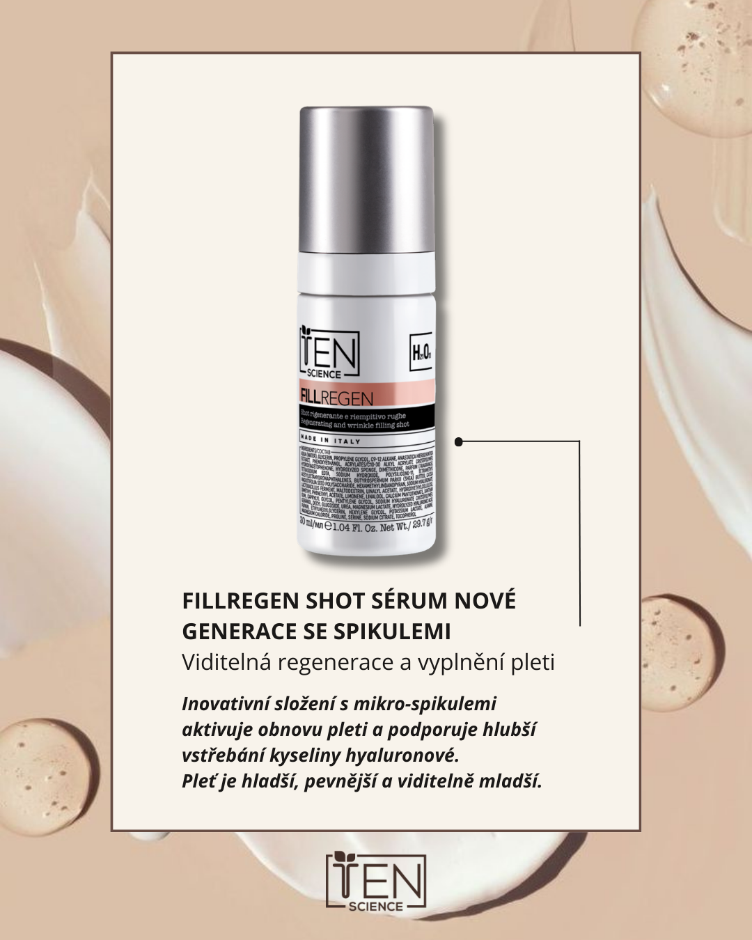 Spikule v séru TeN Science FillRegen: revoluce v regeneraci pleti