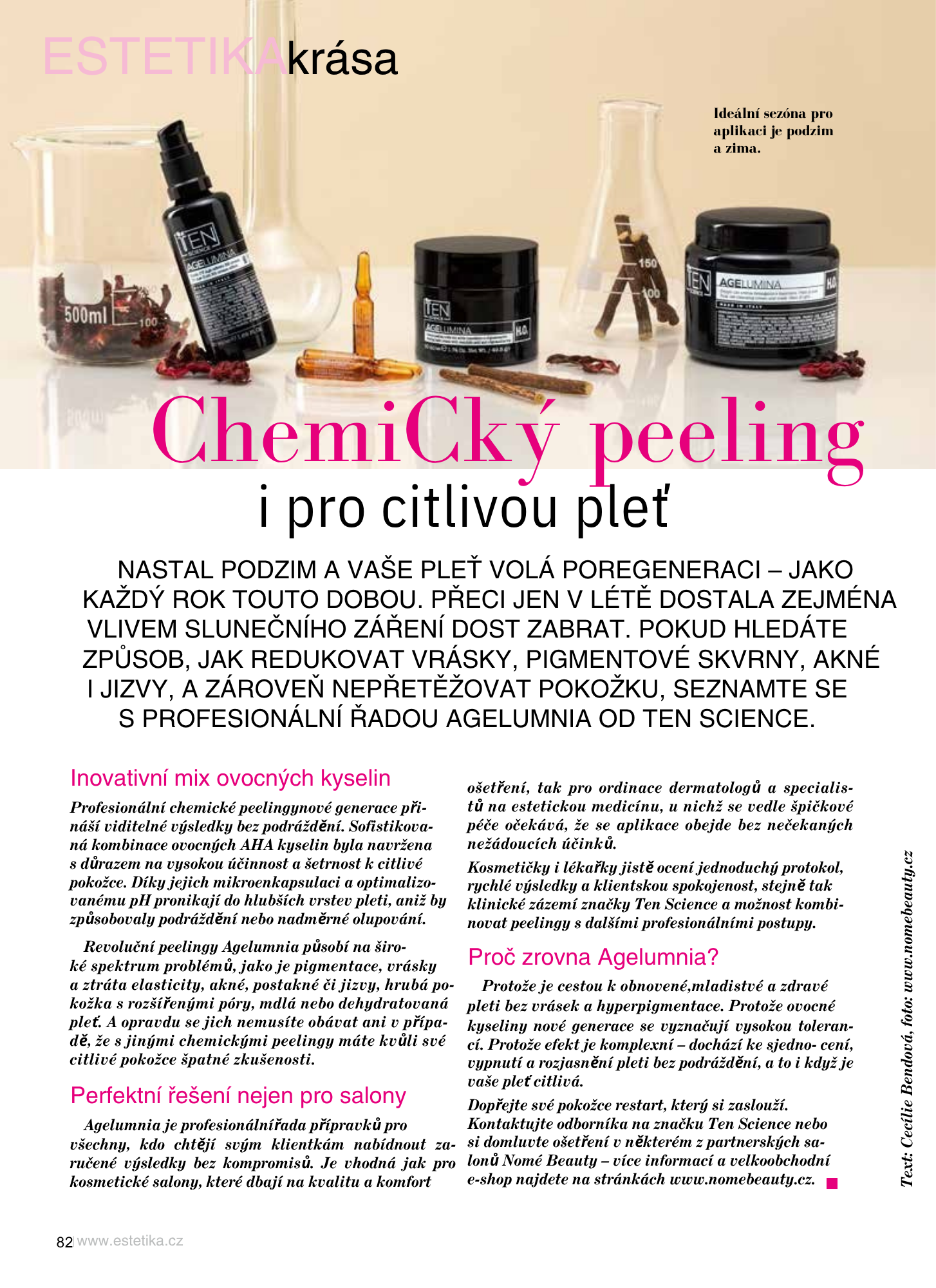 Chemické peelingy – čas na obnovu pleti je právě teď