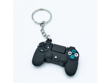 Přívěsek na klíče - Herní ovladač Gamepad (černý)