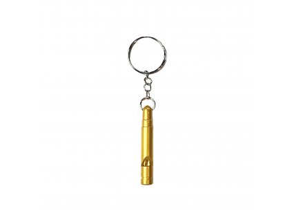 Přívěsek na klíče s píšťalkou (zlatá)