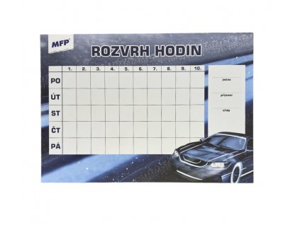 Rozvrh hodin MFP - Auto (A5)