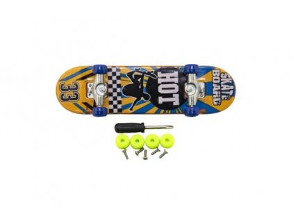 Prstový skateboard šroubovací - žlutá