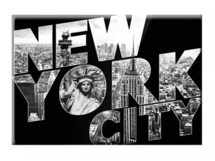 Pohlednice New York City v nápise