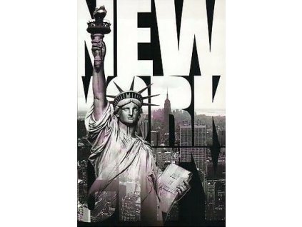 Pohlednice New York City - Černobílá Socha Svobody