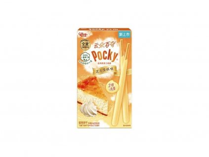 Pocky sušenky s polevou z mléčné čokolády s příchutí Cheesecake