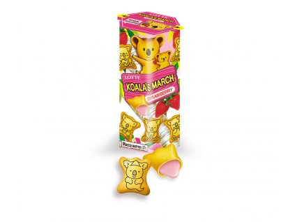 Lotte Koala's March Strawberry sušenky