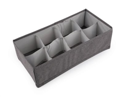 Organizér na spodní prádlo 8 přihrádek - šedá