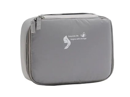 Voděodolný kosmetický organizér (šedý)