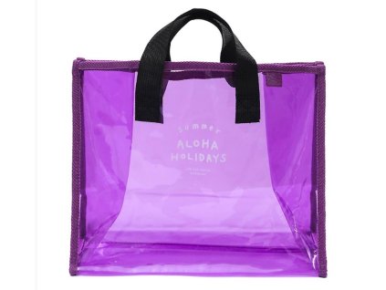 Plážová taška Summer Aloha - fialová