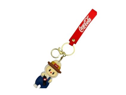 Klíčenka ve stylu Labubu Coca Cola - varianta B