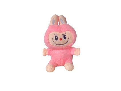 Plyšová příšerka ve stylu Labubu - světle růžová