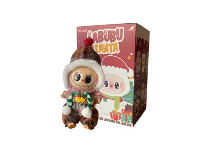 Plyšová figurka ve stylu Labubu - Christmas hat (V7 Christmas edition)