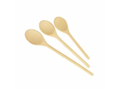 tescoma 637414 3pcs oval wood cooking spoons o
