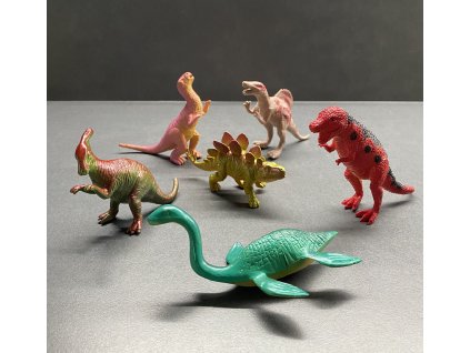 Sada 6 figurek různých dinosaurů