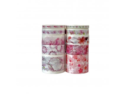 10 ks washi pásek - Cherry blossom