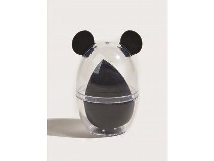 Set houbička na make-up s cestovním pouzdrem 2v1