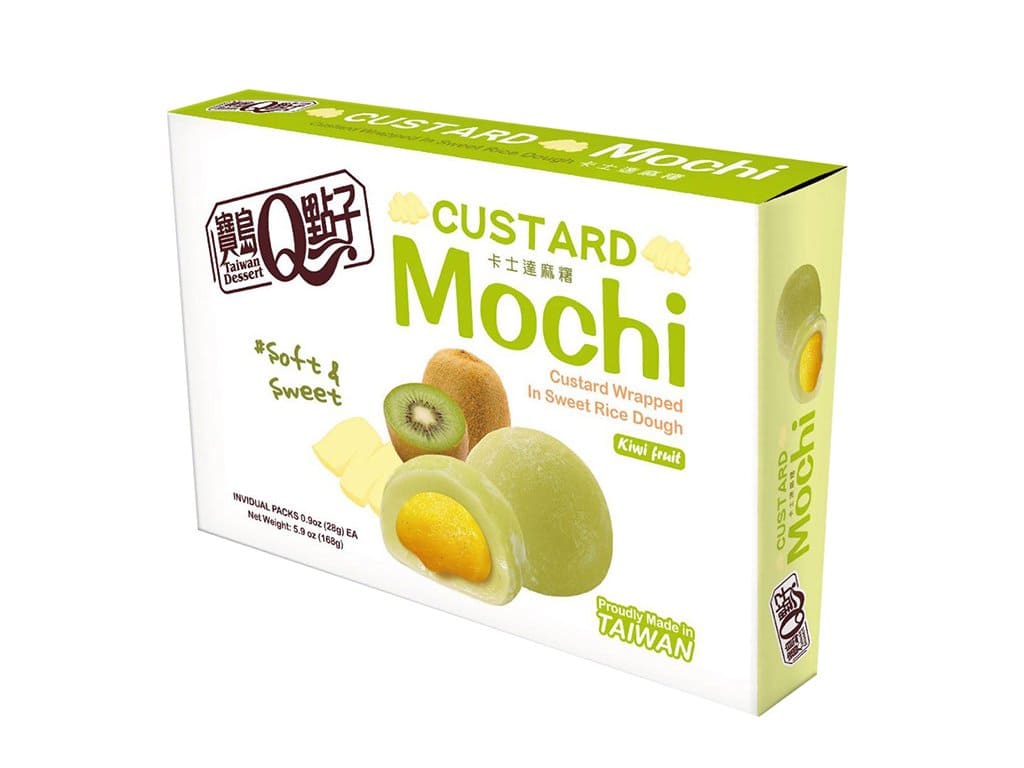Q Brand mochi rýžové koláčky s příchutí kiwi PO EXPIRACI (168g)