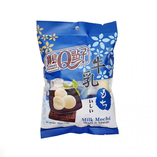 Q Brand Mochi milk - rýžové koláčky s mléčnou příchutí (120g)