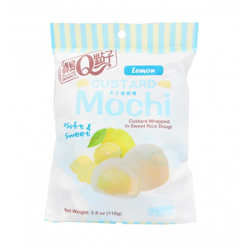 Q Brand mochi custard lemon citrón (110g) TWN