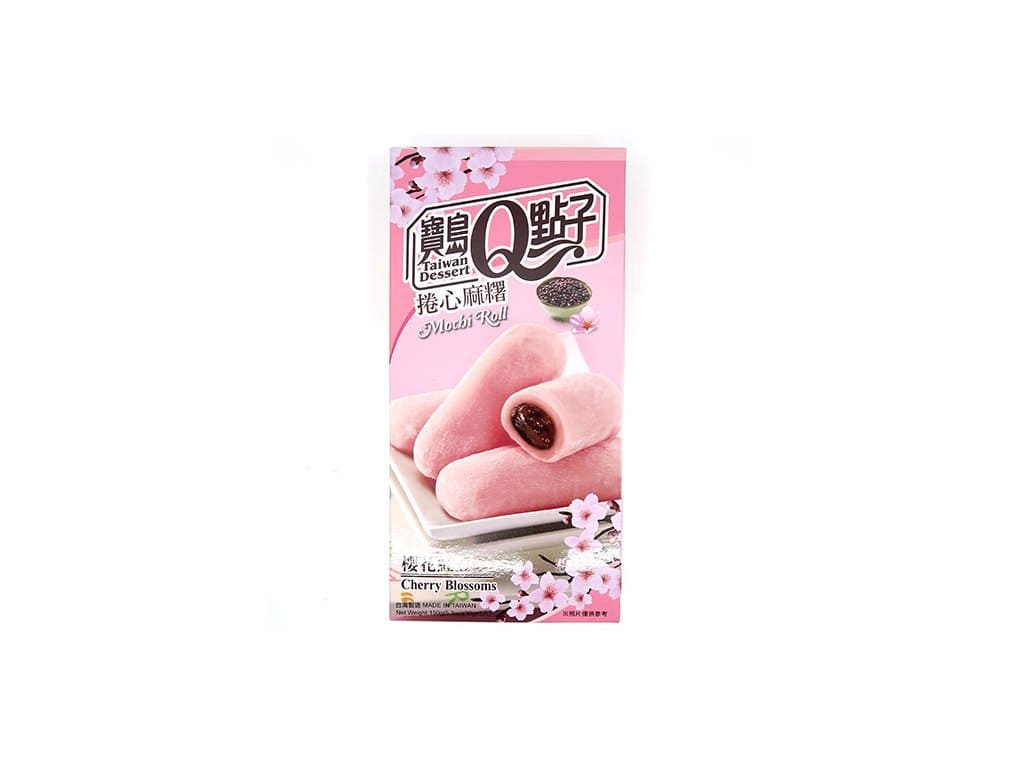 Q Brand mochi cherry blossom - rýžové rolky s příchutí třešňového květu (150g)