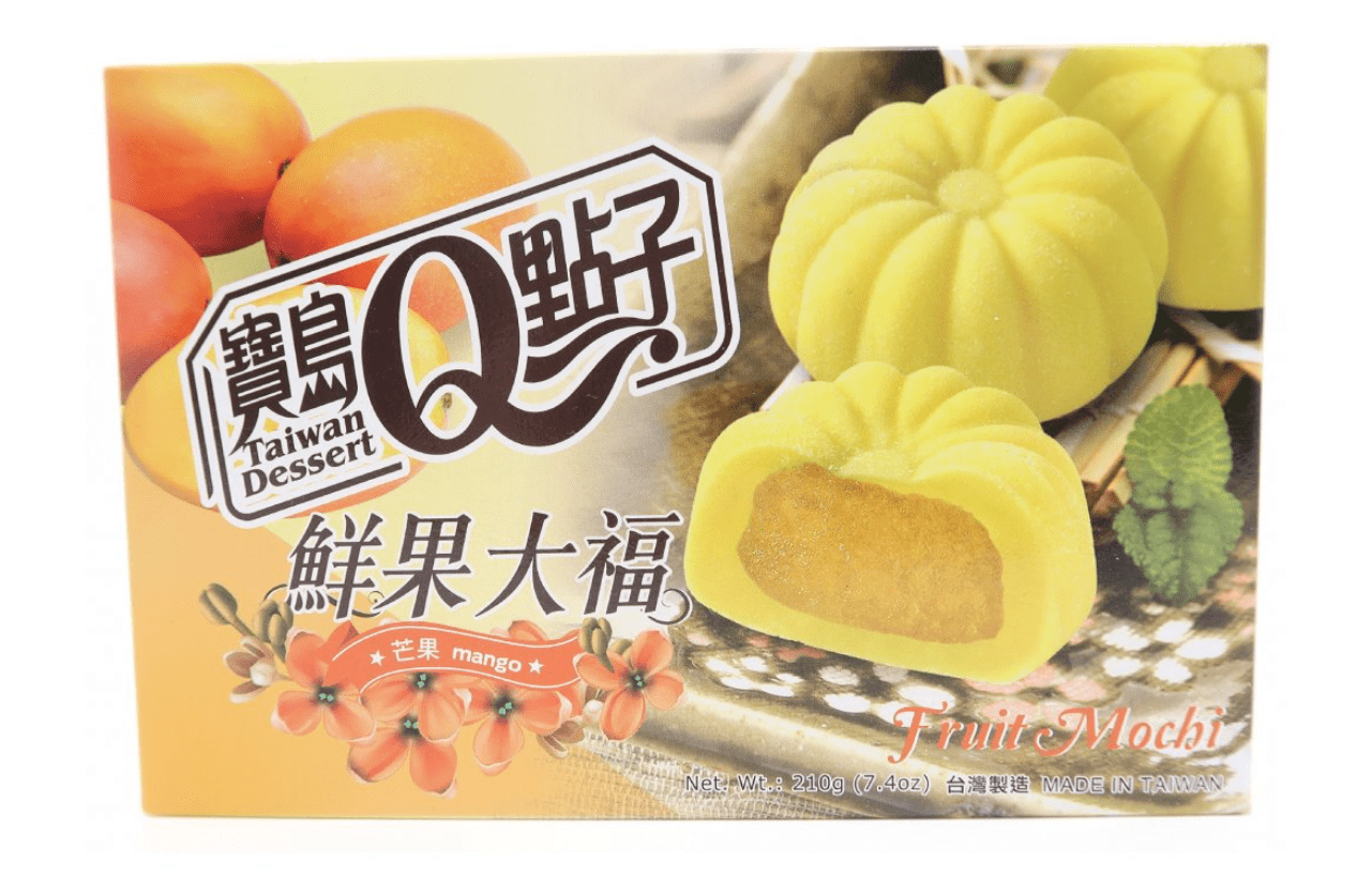 Q Brand Rýžové koláčky Mochi - mango (210g)