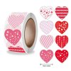 10248 1 samolepky prumer 25mm cca 500 kusu v roli srdce