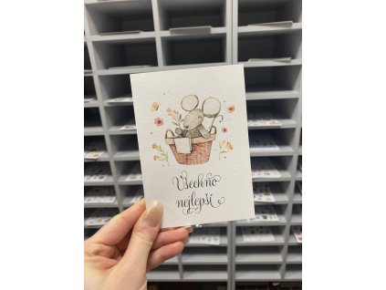 Minimee přáníčko A6 Všechno nejlepší