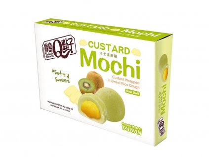 Q Brand mochi - rýžové koláčky s příchutí kiwi(168g)