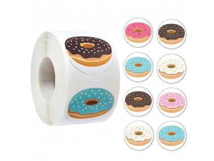 Samolepky na kotoučku - Donuts