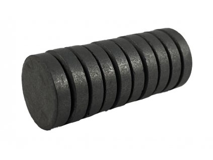 Magnet kulatý šedý 20mm (5ks)