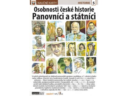 Rozkládající se tabulka - Osobnosti české historie Panovnící a státníci (A5)