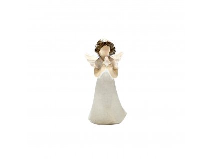 Mini okřídlený anděl s holubem