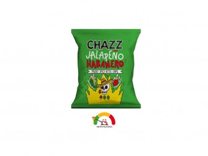 Chazz chipsy s příchutí jalapeño habanero (50 g) pálivost: 1/3