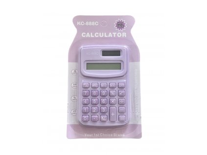 Mini kalkulačka - fialová (1ks)