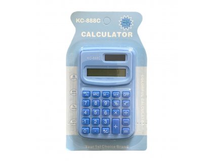 Mini kalkulačka - modrá (1ks)