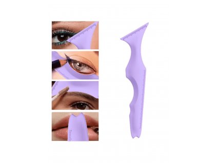Multifunkční pomůcka na vylepšení nanášení makeupu (fialová)