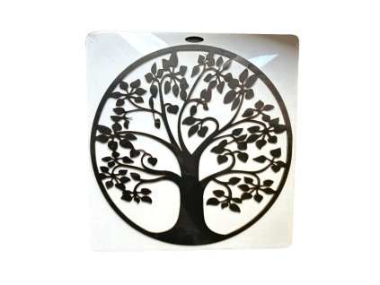 Dřevěná dekorace Strom života - tmavý