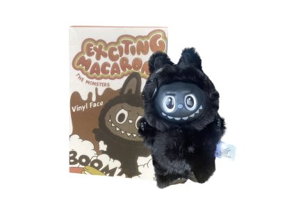 Plyšová figúrka v štýle Labubu - Blind Box (Black edition Exciting Macaron)
