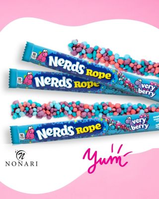 Oslaďte si život s jedinečnými pendreky obalenými v křupavých bonbonech Nerds. Vyzkoušejte Nerds Rope! 🎉🍬 Objednávejte na...
