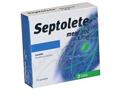 Septolete Menthol pas.30x1mg II