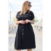 fiorentina wyjatkowa sukienka z guziczkami w kolorze czarnym (5)