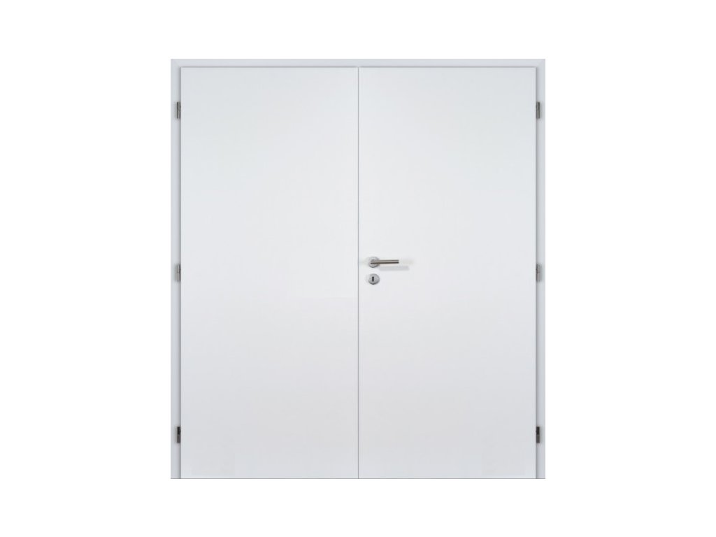 57501 protipozarni dvere 185 cm hladke bile DOORNITE lume extra