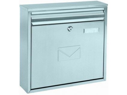 Poštovní schránka zinkovaná stříbrná plech nástěnná 32x36x8cm