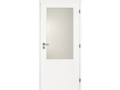 Interiérové dveře bílé 2/3 sklo 70 cm DOORNITE