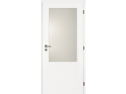 Interiérové dveře bílé 2/3 sklo 90 cm DOORNITE